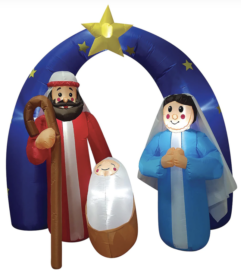 Load image into Gallery viewer, 180cm Xmas Inflatable Christmas Decor Nativity Sence Jesus Christ Virgin Mary-1
