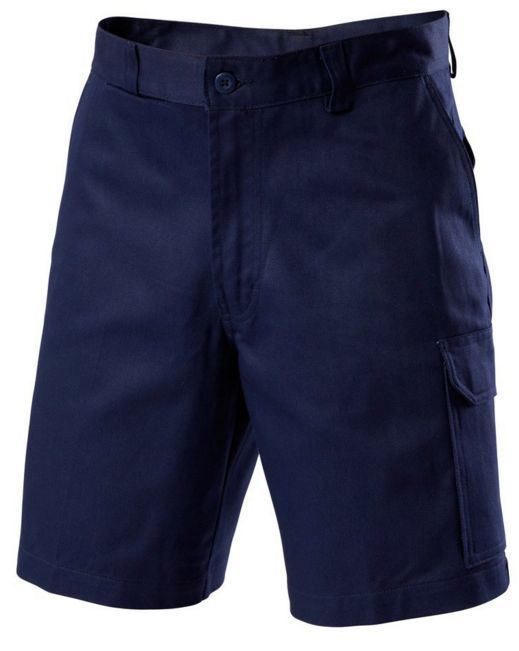 HARD YAKKA Generation Y Work Cargo Shorts Cotton Drill Utility Pockets Y05500 - Navy-0