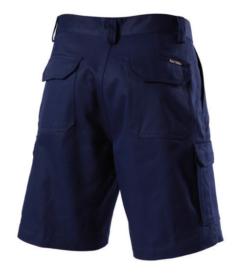 HARD YAKKA Generation Y Work Cargo Shorts Cotton Drill Utility Pockets Y05500 - Navy-1