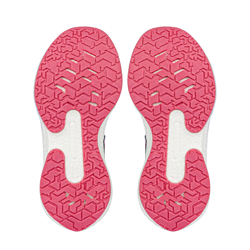 Load image into Gallery viewer, Zephyr 2.0 Girls Runners - Navy/Lavender/Fuchsia V Strap
