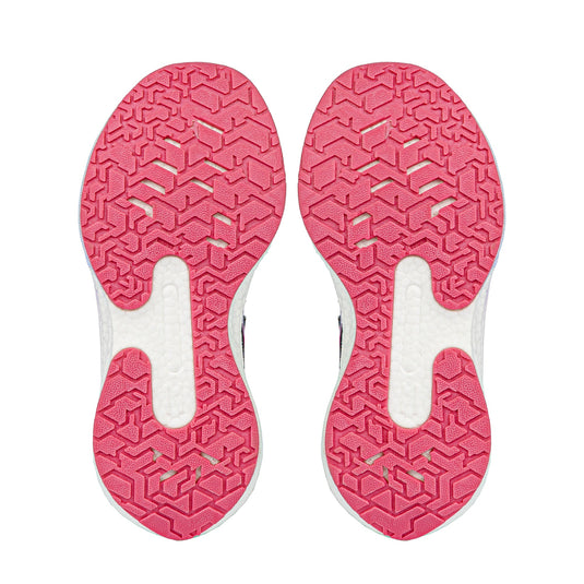 Zephyr 2.0 Girls Runners - Navy/Lavender/Fuchsia V Strap