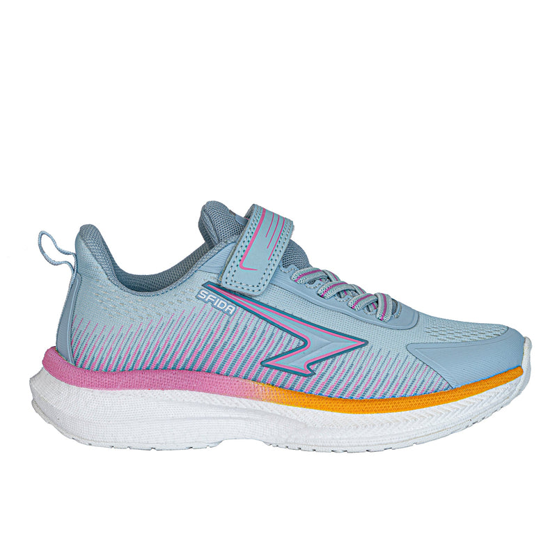 Load image into Gallery viewer, Zephyr 2.0 Girls Runners - Sky Pink/Orange V Strap

