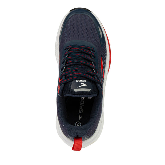 Zephyr 2.0 Boys Runners - Navy/Red Lace