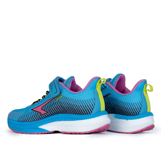 Zephyr Girl's Performance Runners V Strap - Blue/Pink