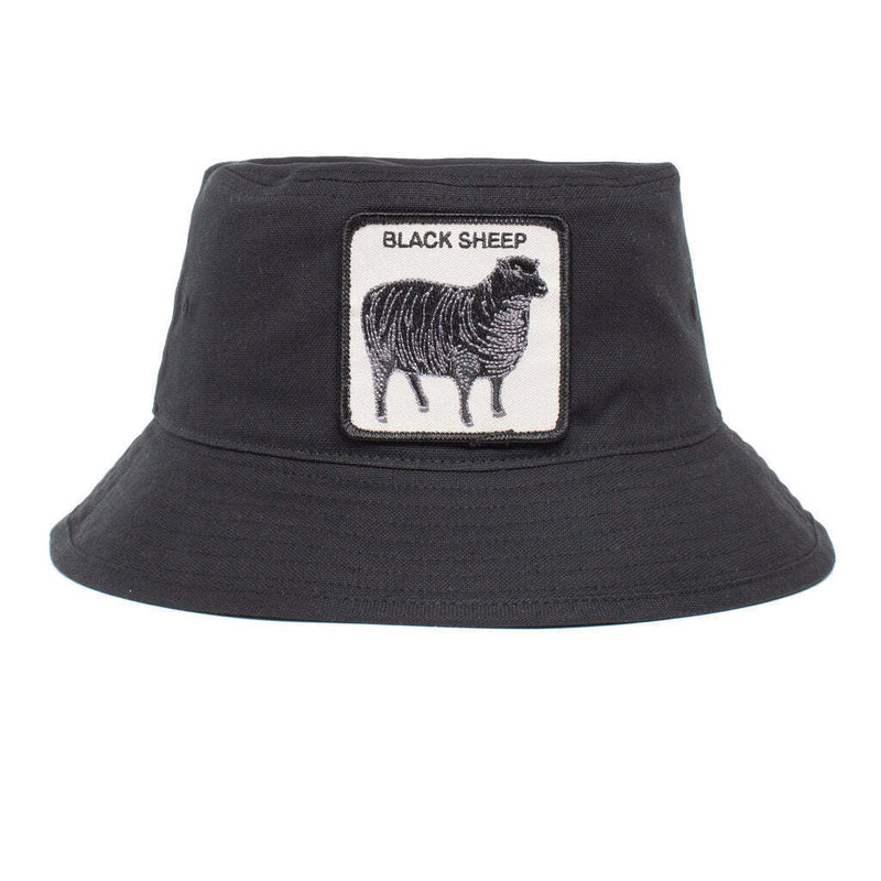 Load image into Gallery viewer, Goorin Bros Baaad Guy Bucket Hat 100% Cotton Animal Series - Black Sheep
