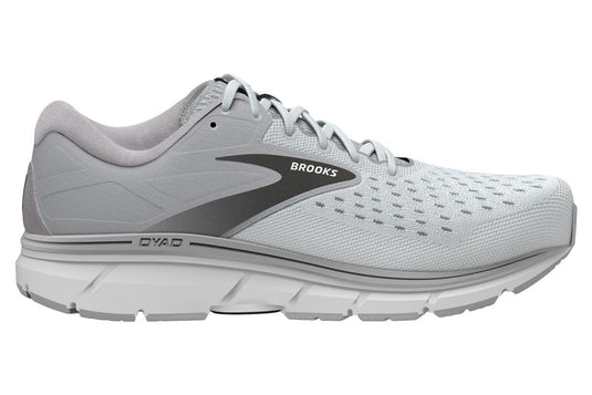Mens Brooks Dyad 11 Running Shoes in Grey/Black/White – Size 11.5, 2E Width