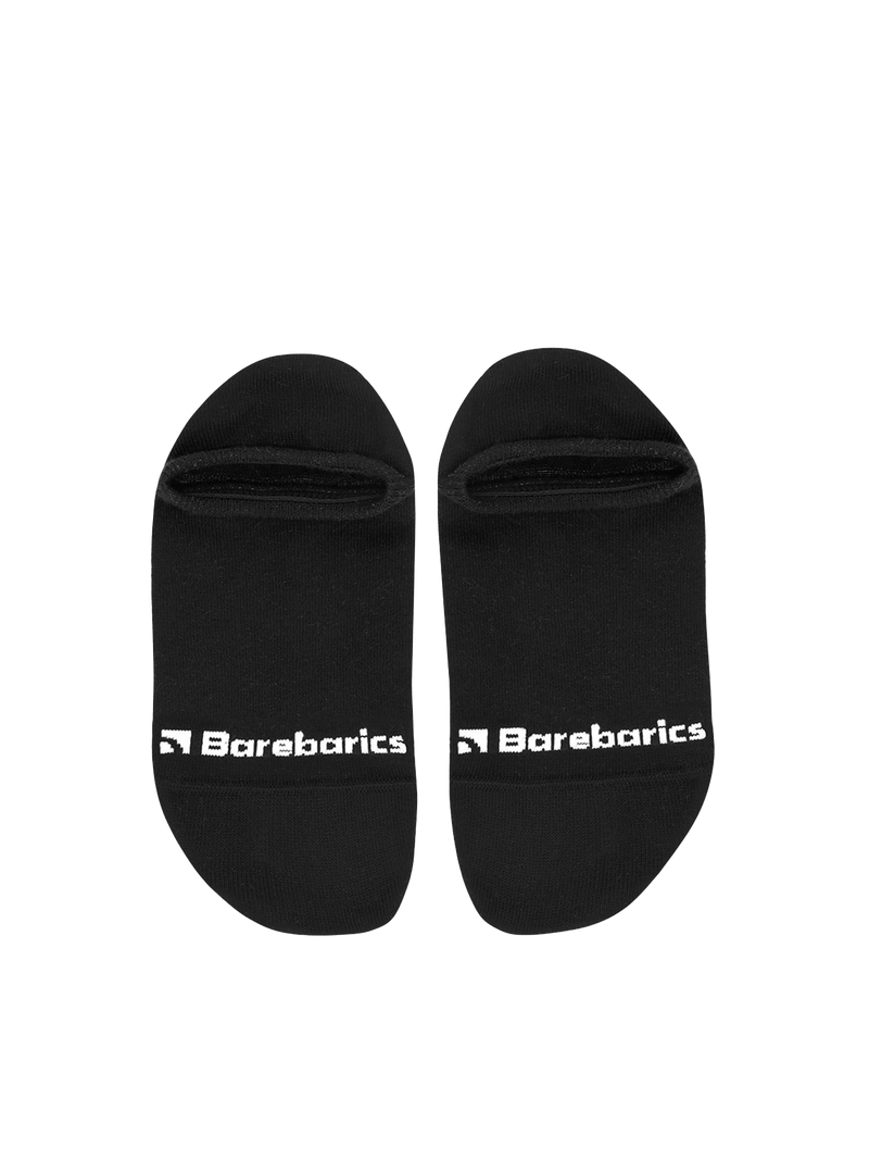 Load image into Gallery viewer, Barebarics No-Show Barefoot Socks Black - 3 Pack
