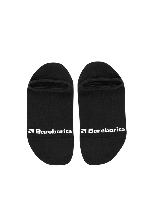 Barebarics No-Show Barefoot Socks Black - 3 Pack