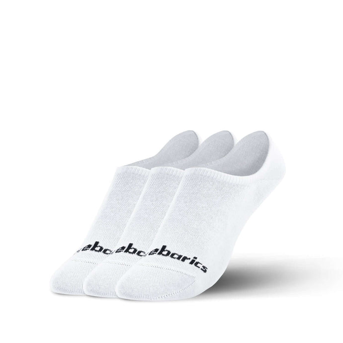 Barebarics No Show Barefoot Socks – White 3-Pack | Minimal Fit