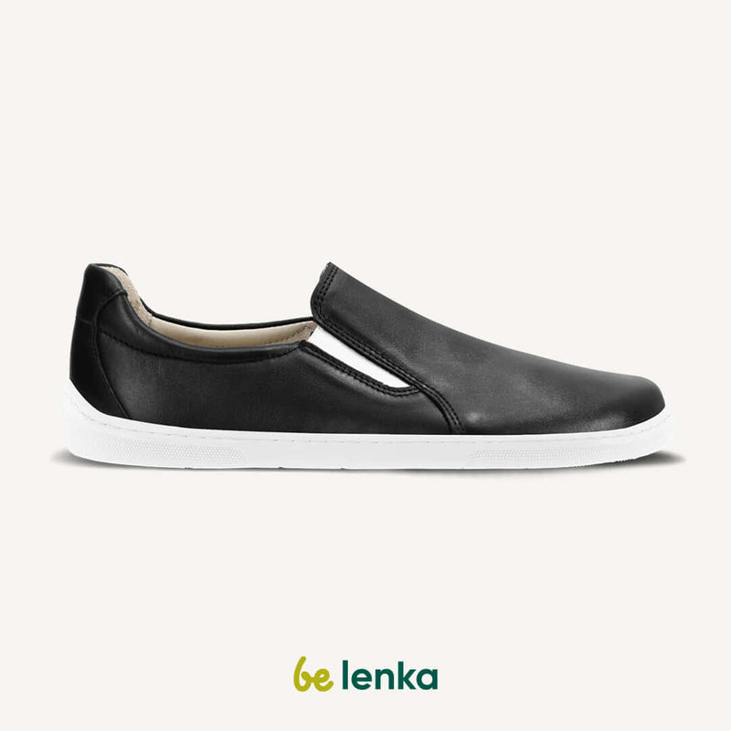 Load image into Gallery viewer, Eco-friendly Barefoot Sneakers - Be Lenka Eazy Neo - Black &amp; White
