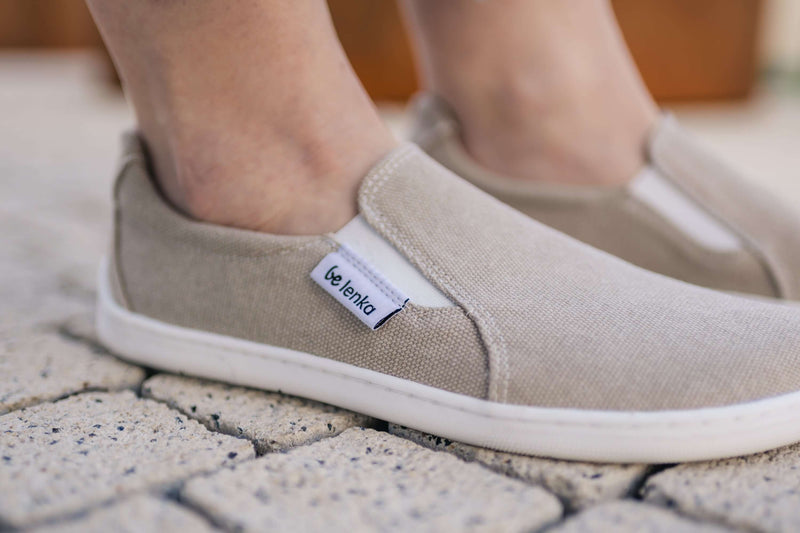 Load image into Gallery viewer, Eco-friendly Barefoot Sneakers - Be Lenka Eazy Neo - Vegan - Sand
