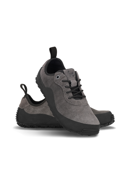 Barefoot shoes Be Lenka Trailwalker 3.0 in dark grey, designed for adventure with flexible sole and durable protection.