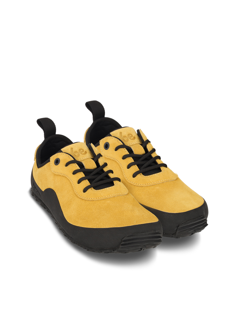 Load image into Gallery viewer, Barefoot shoes Be Lenka Trailwalker 3.0 in yellow and black, ideal for mountain trails and outdoor adventures.
