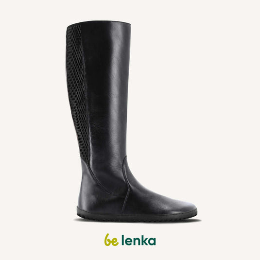 Eco-friendly Barefoot long boots Be Lenka Charlotte - Black