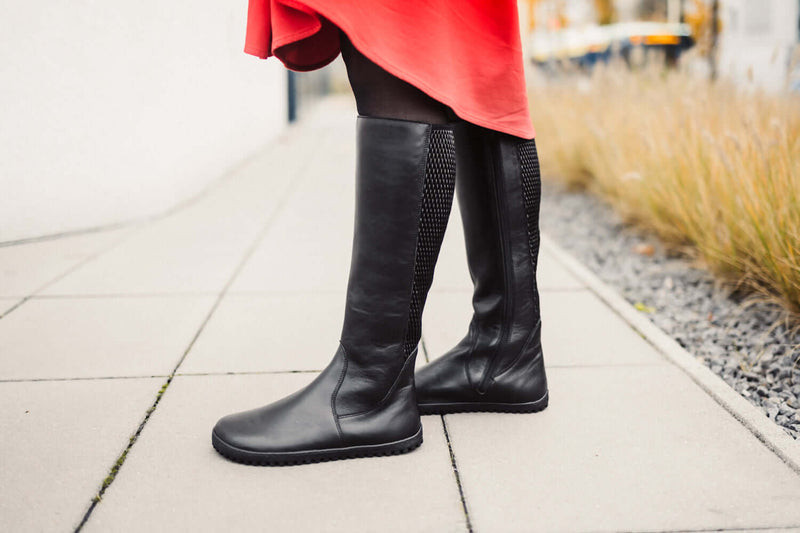 Load image into Gallery viewer, Eco-friendly Barefoot long boots Be Lenka Charlotte - Black
