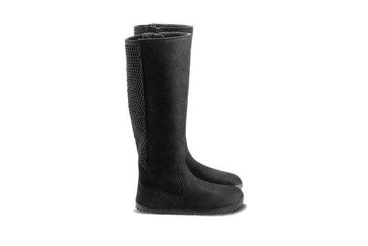 Eco-friendly Barefoot long boots Be Lenka Charlotte - Matt Black