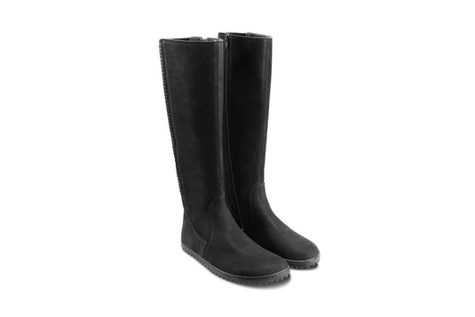 Eco-friendly Barefoot long boots Be Lenka Charlotte - Matt Black