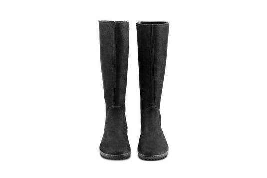 Eco-friendly Barefoot long boots Be Lenka Charlotte - Matt Black