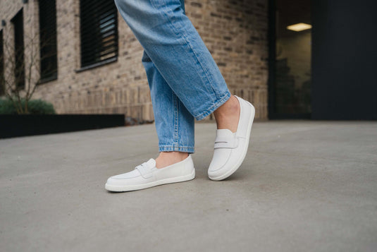 Eco-friendly Barefoot Moccasins Be Lenka Buena - All White