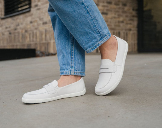 Eco-friendly Barefoot Moccasins Be Lenka Buena - All White