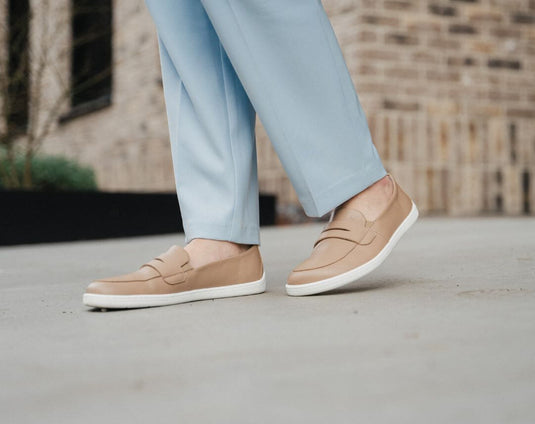 Eco-friendly Barefoot Moccasins Be Lenka Buena - Latte Brown