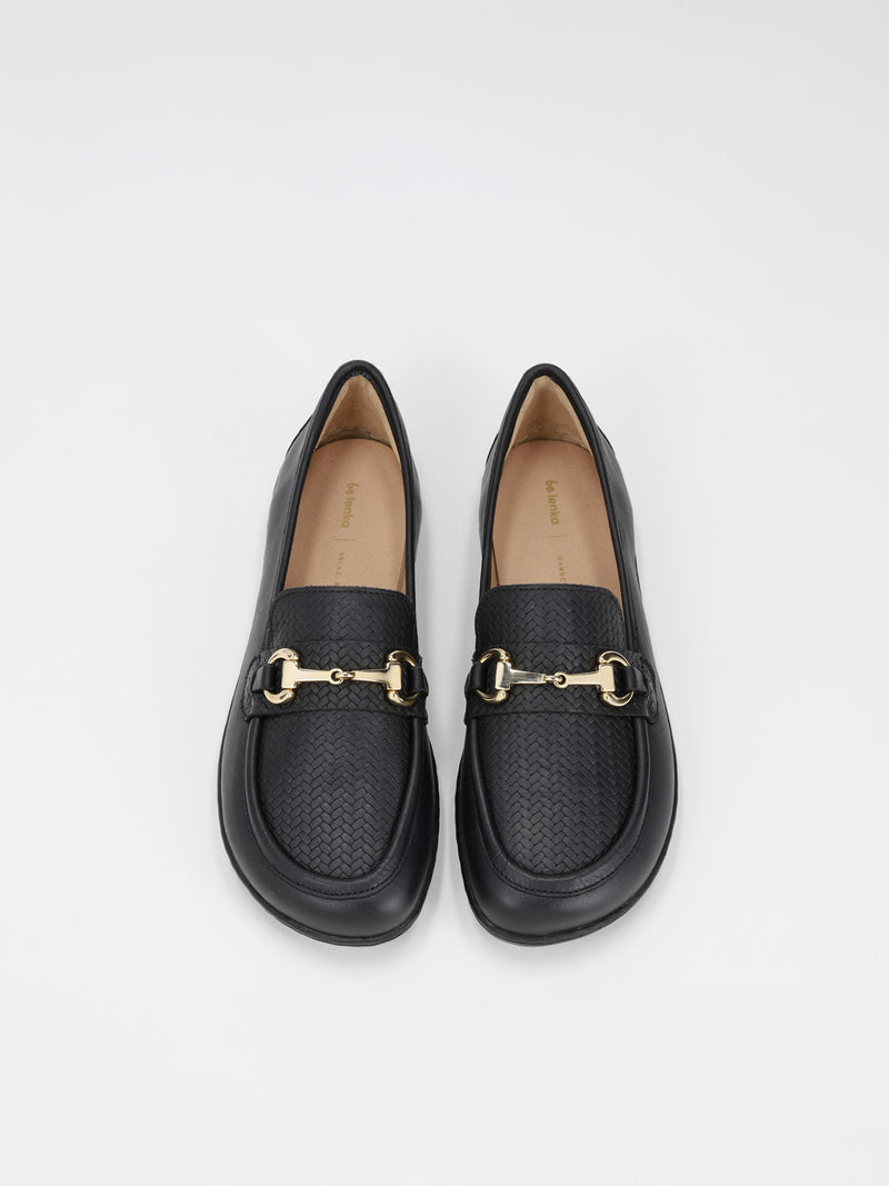 Load image into Gallery viewer, Barefoot Moccasins Be Lenka Divella - Black &amp; Gold
