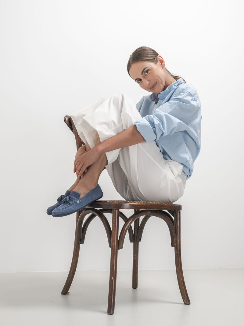 Load image into Gallery viewer, Barefoot Moccasins Be Lenka Fiorela - Soft Blue
