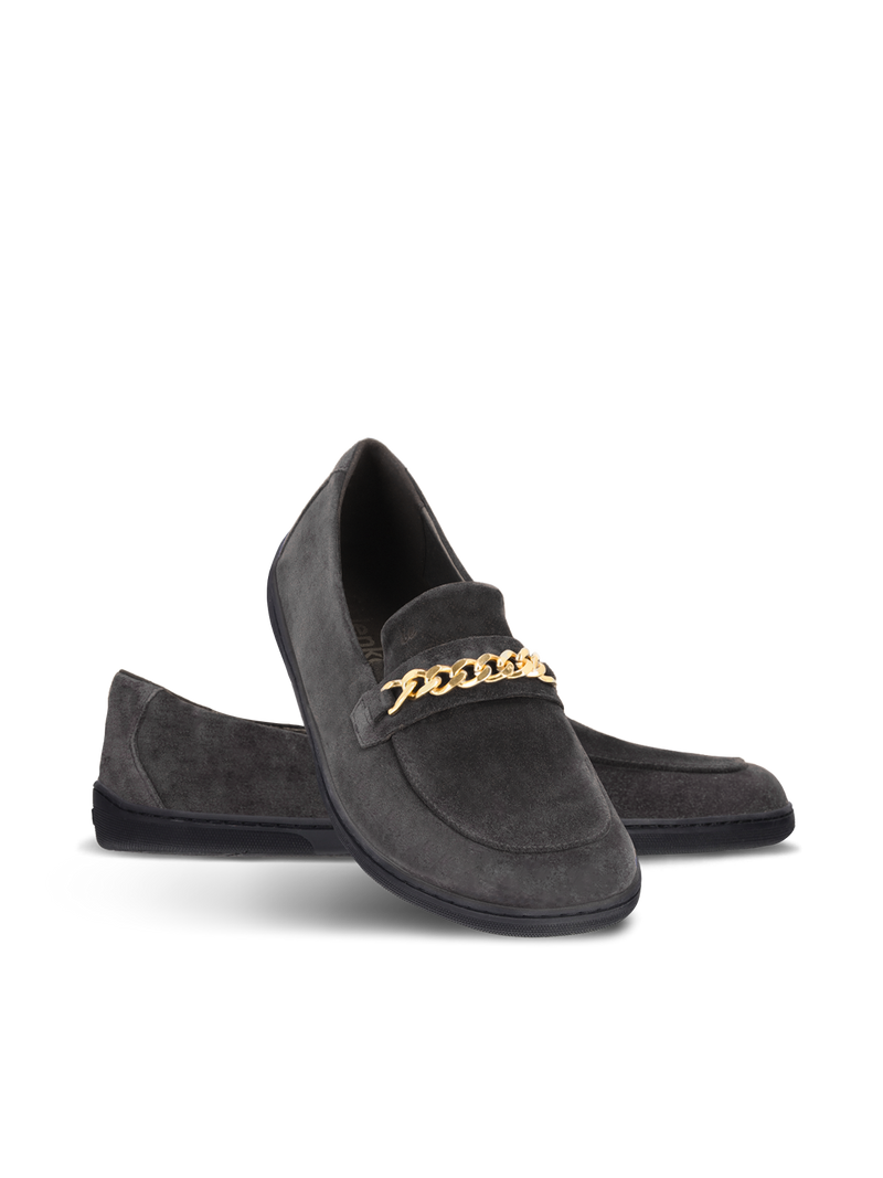 Load image into Gallery viewer, Barefoot Moccasins Be Lenka Prestage - Dark Brown &amp; Gold
