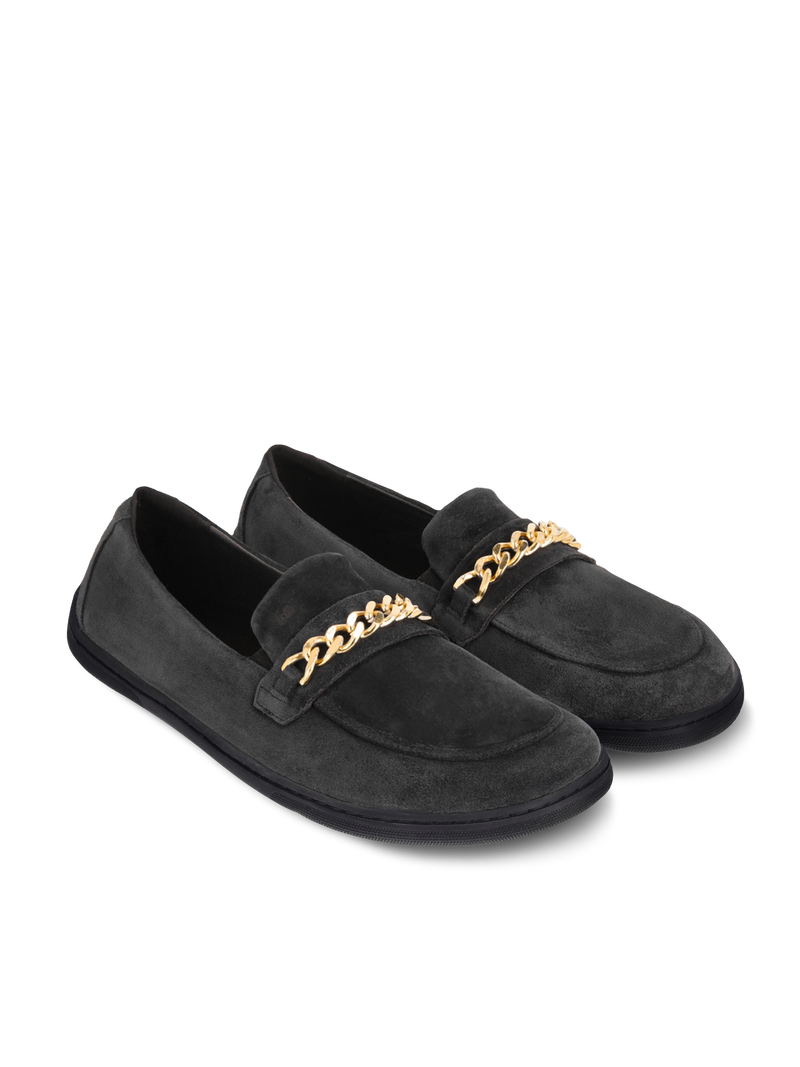 Load image into Gallery viewer, Barefoot Moccasins Be Lenka Prestage - Dark Brown &amp; Gold
