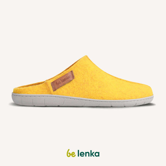 Eco-friendly Barefoot slippers Be Lenka Chillax - Amber Yellow