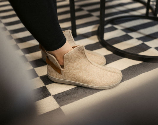 Eco-friendly Barefoot slippers Be Lenka Chillax - Ankle-cut - Beige