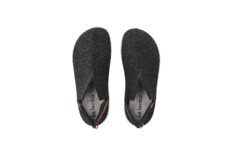 Load image into Gallery viewer, Eco-friendly Barefoot slippers Be Lenka Chillax - Ankle-cut - Black
