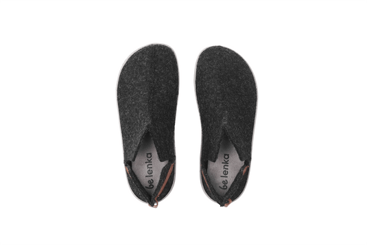 Eco-friendly Barefoot slippers Be Lenka Chillax - Ankle-cut - Black