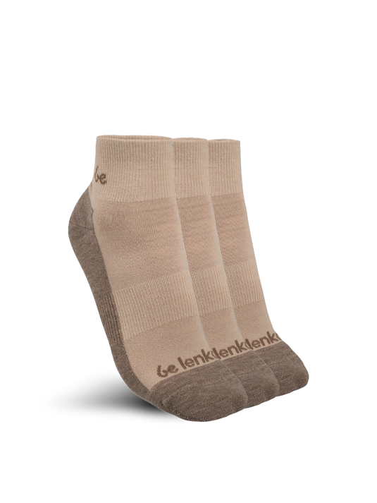 Be Lenka Merino Wool Barefoot Socks Beige - 3 Pack