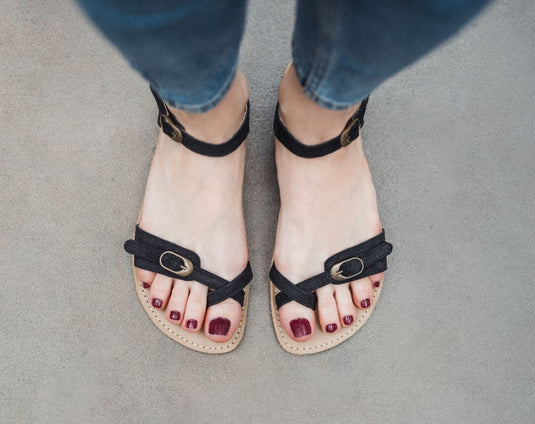 Eco-friendly Barefoot Sandals - Be Lenka Claire - Black