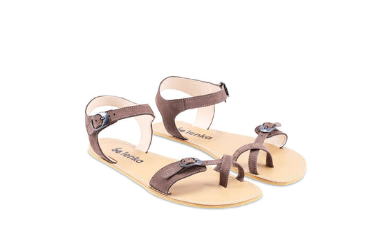 Eco-friendly Barefoot Sandals - Be Lenka Claire - Chocolate