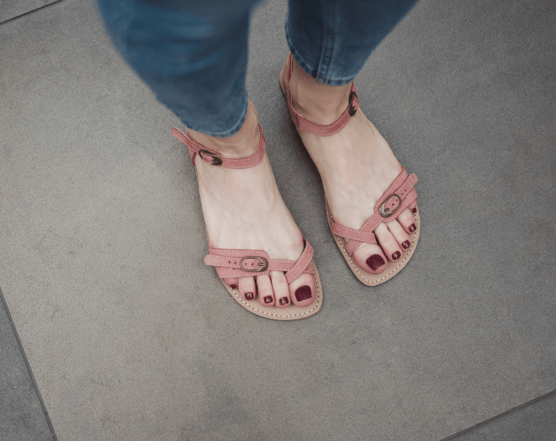 Load image into Gallery viewer, Eco-friendly Barefoot Sandals - Be Lenka Claire - Flamingo Pink
