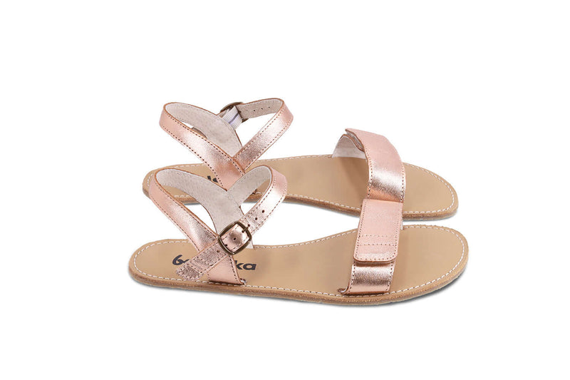 Load image into Gallery viewer, Eco-friendly Barefoot Sandals - Be Lenka Grace - Rose Gold
