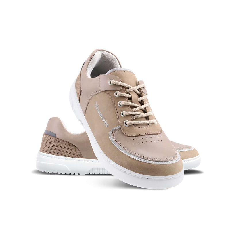 Load image into Gallery viewer, Eco-friendly Barefoot Sneakers Barebarics Apollo - Cappuccino Brown
