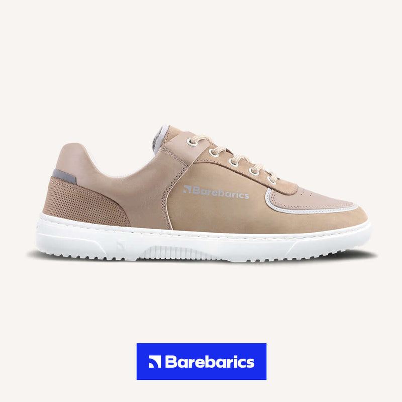 Load image into Gallery viewer, Eco-friendly Barefoot Sneakers Barebarics Apollo - Cappuccino Brown
