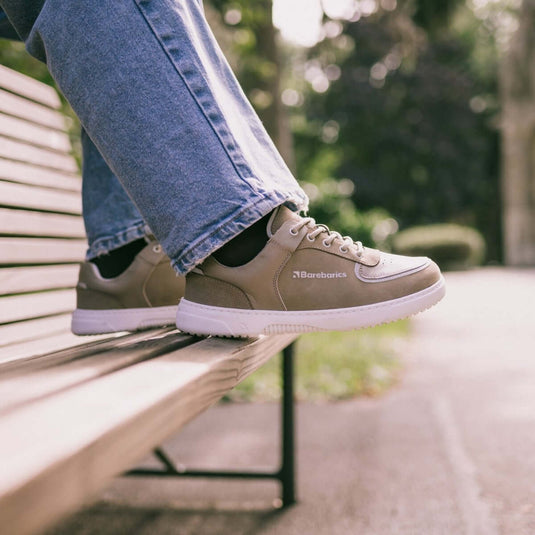 Eco-friendly Barefoot Sneakers Barebarics Apollo - Cappuccino Brown