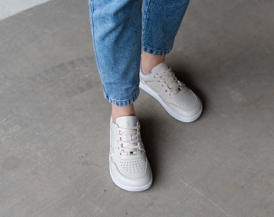 Barebarics Arise Barefoot Sneakers – Cream White | Urban Minimalist