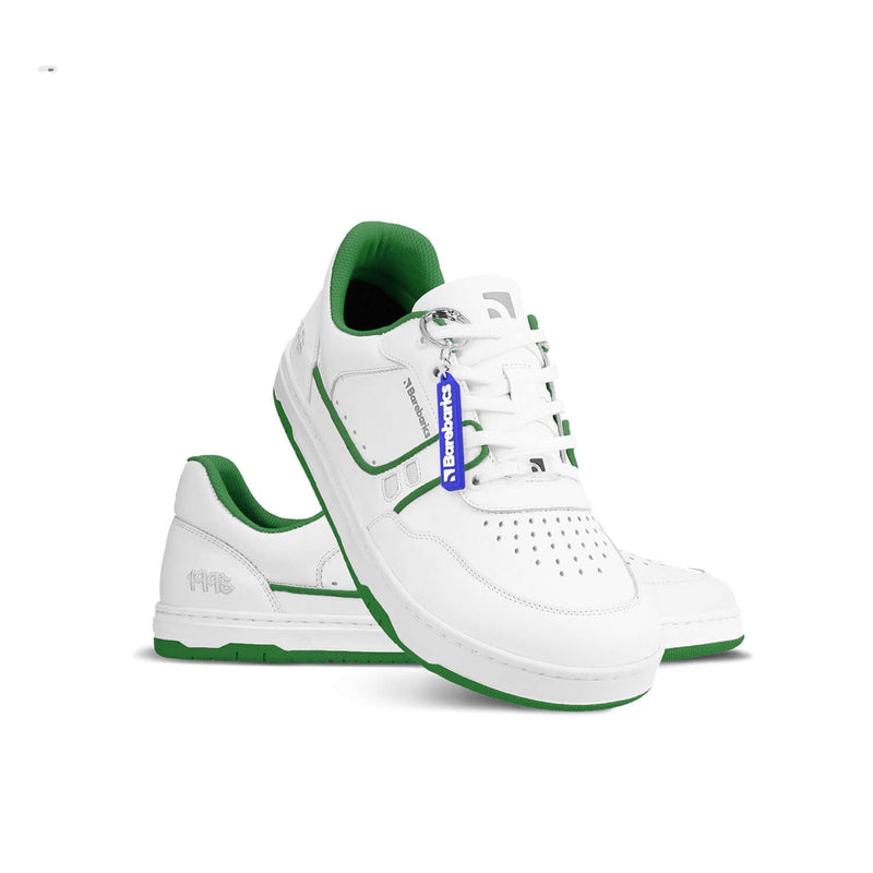 Load image into Gallery viewer, Eco-friendly Barefoot Sneakers Barebarics Arise - White &amp; Green
