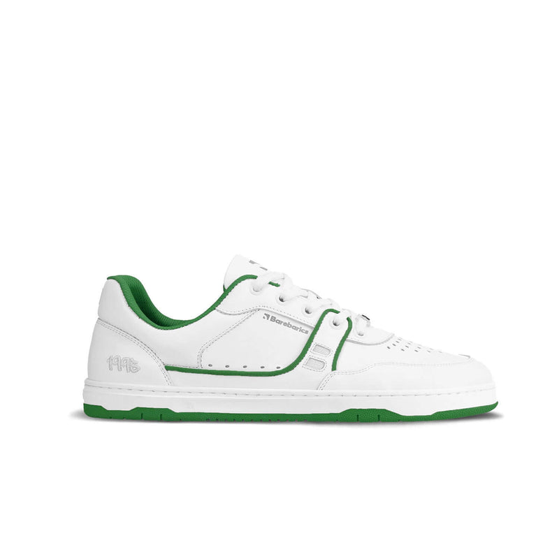 Load image into Gallery viewer, Eco-friendly Barefoot Sneakers Barebarics Arise - White &amp; Green
