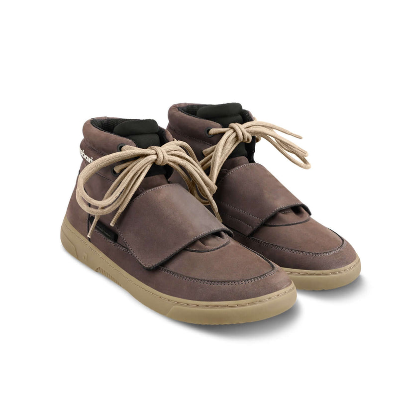 Load image into Gallery viewer, Eco-friendly Barefoot Sneakers Barebarics Blizzard - Dark Chocolate Brown
