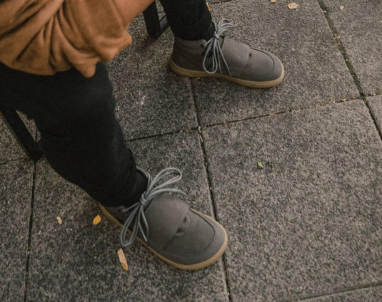 Eco-friendly Barefoot Sneakers Barebarics Blizzard - Dark Grey