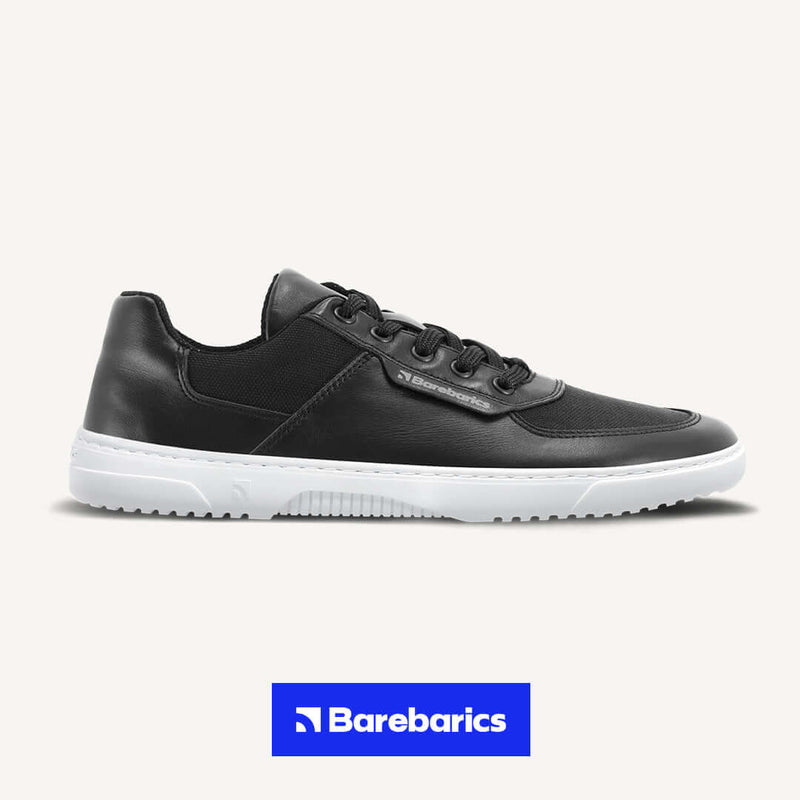 Load image into Gallery viewer, Eco-friendly Barefoot Sneakers Barebarics Bravo - Black &amp; White
