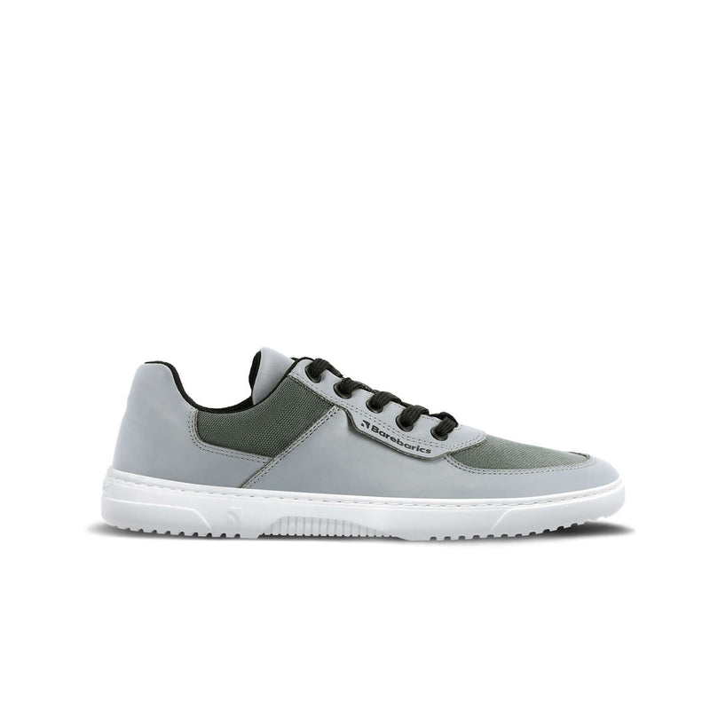 Load image into Gallery viewer, Eco-friendly Barefoot Sneakers Barebarics Bravo - Grey &amp; White
