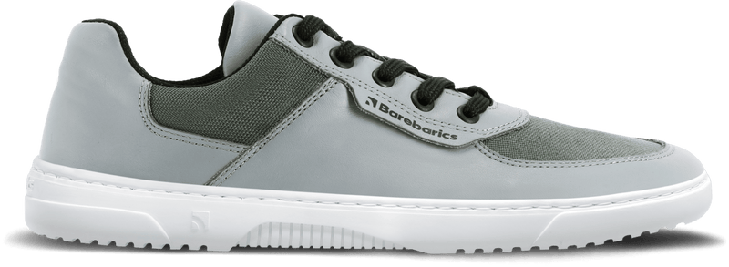 Load image into Gallery viewer, Eco-friendly Barefoot Sneakers Barebarics Bravo - Grey &amp; White
