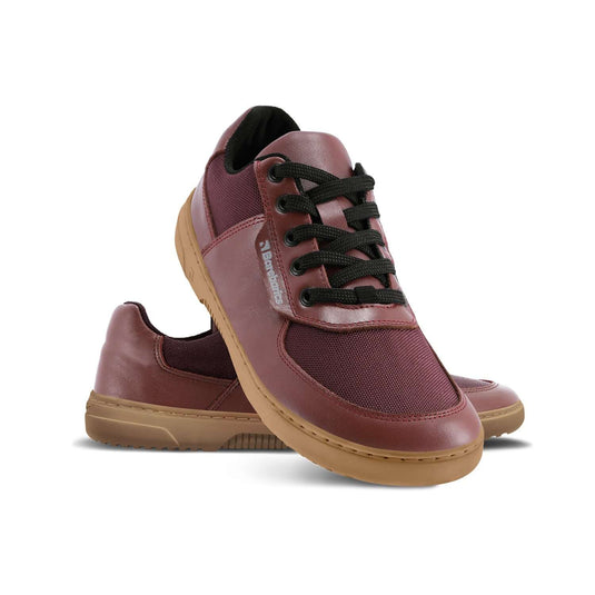 Eco-friendly Barefoot Sneakers Barebarics Bravo - Maroon Brown